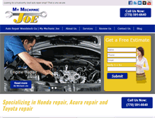 Tablet Screenshot of mymechanicjoe.com